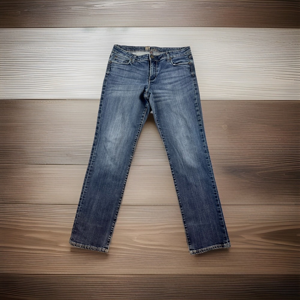 KUT from the Kloth Catherine Boyfriend Jeans Women 12 Medium Wash - Picture 1 of 13